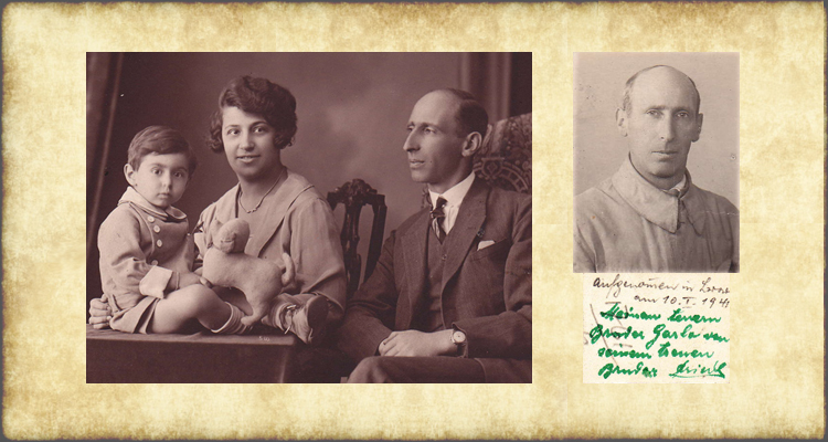 LEFT: Siegfried Jellinek seated next to his wife, Martha, and their two year-old son, Erich, Vienna, September 1926