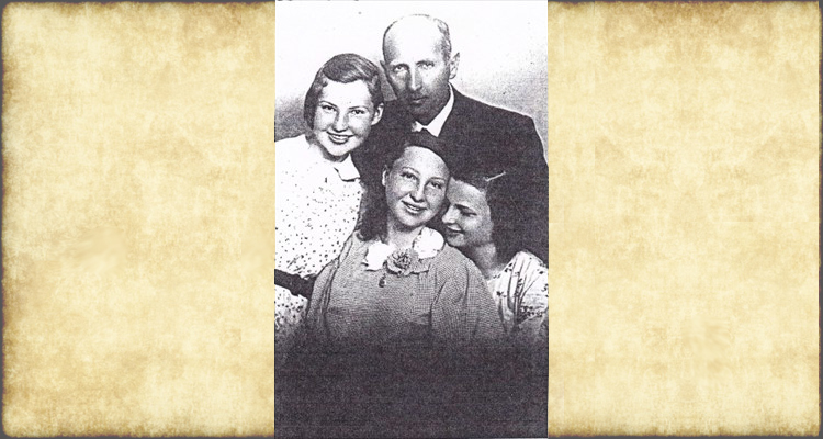 Hugo Jellinek and his Three Young Daughters, June 1935